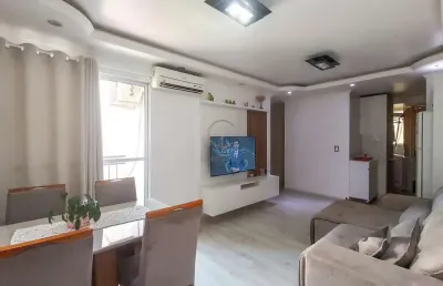 Ótimo apartamento de 03 dormitórios com sacada, churrasqueira e uma vaga de garagem no bairro igara