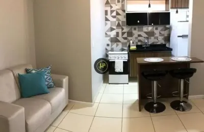 Apartamento/studio totalmente mobiliado com vaga e lazer completo em jardim camburi