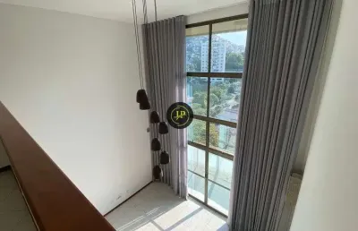 Apartamento studio com pé direito duplo alto padrão com 02 vagas em santa lucia