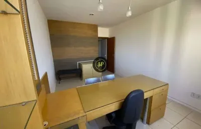 Sala comercial de 40m², montada com vaga de garagem na reta da penha