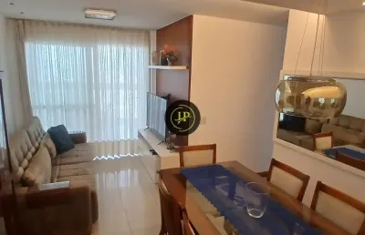 Apartamento mobiliado de 03 quartos/suíte, lazer completo e com vista para o mar na praia do canto