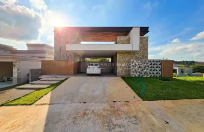 Alphaville jundiaí 1 - casa moderna com vista premium e 3 suítes no alphaville jundiaí 1