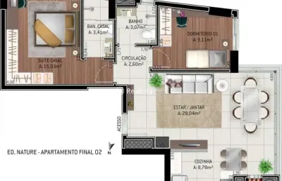 Apartamento com 2 quartos à venda na travessa niterói, 122, cidade alta, bento gonçalves por r$ 838.000