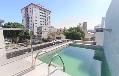 Sobrado duplex alto no embaré, santos: lazer e espaço destaque! aqui na anne lopes corretora!!