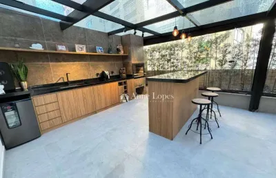 Oportunidade! apartamento garden, em prédio com lazer, na quadra da praia no josé menino em santos