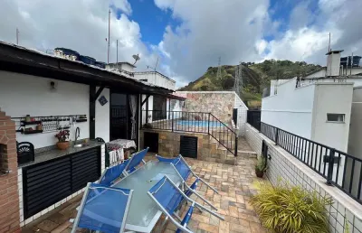 Cobertura duplex à venda com 165 m², 3 quartos, 2 vagas e infra completa na tijuca
