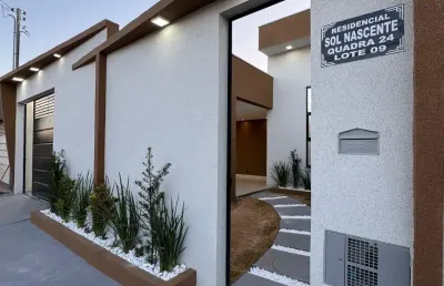 Belíssima casa de alto padrão em águas lindas pé direito alto