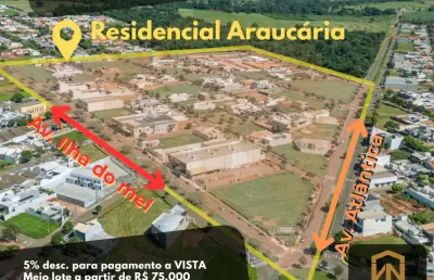 Lotes residenciais e comerciais - residencial araucária - cianorte, pr