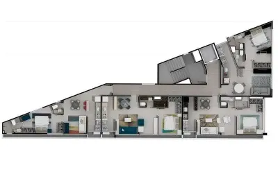 Apartamento com 1 dormitório à venda sendo 1 suíte, 46.33 m² por - r$ 631.164,89 - itoupava seca - blumenau/sc