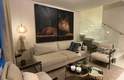 Locação | casa mobiliada e finamente decorada | 500 m da fraga