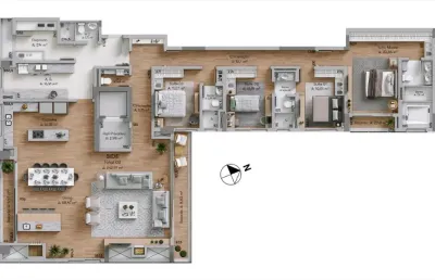 Residencial abu dhabi: um apartamento incomparável e com lazer de alto padrão.