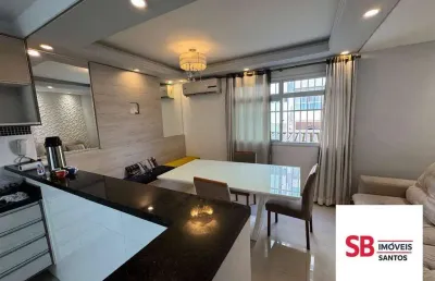 Casa triplex com 2 dormitórios com piscina à venda, 136 m² por r$ 650.000 - campo grande - santos/sp