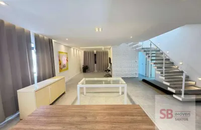 Cobertura com 5 dormitórios à venda, 280 m² por r$ 1.250.000,00 - ponta da praia - santos/sp
