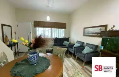 Casa com 3 dormitórios à venda, 120 m² por r$ 750.000,00 - campo grande - santos/sp