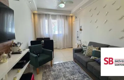 Apartamento à venda, 76 m² por r$ 465.000,00 - aparecida - santos/sp