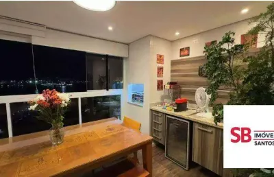 Apartamento com 3 dormitórios à venda, 132 m² por r$ 1.760.000,00 - ponta da praia - santos/sp