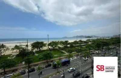 Apartamento com 3 dormitórios à venda, 128 m² - josé menino - santos/sp