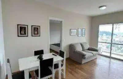 Apartamento com 1 dormitório à venda, 47 m² - boqueirão - santos/sp