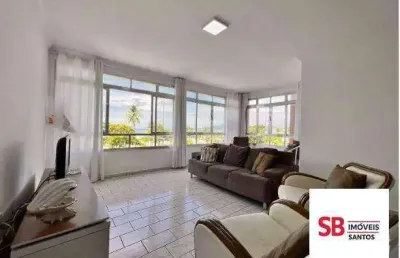 Apartamento à venda, 176 m² -vista mar  gonzaga - santos/sp