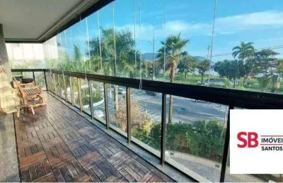 Apartamento com 3 dormitórios à venda, 287 m² - aparecida - santos/sp