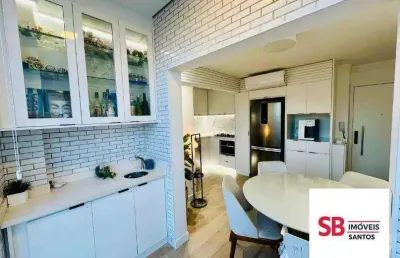 Apartamento com 2 dormitórios à venda, 74 m² por r$ 970.000 - boqueirão - santos/sp