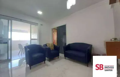 Apartamento com 1 dormitório à venda, 68 m² por r$ 950.000 - boqueirão - santos/sp