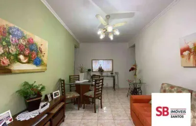 Apartamento com 2 dormitórios à venda, 109 m² por r$ 550.000 - embaré - santos/sp