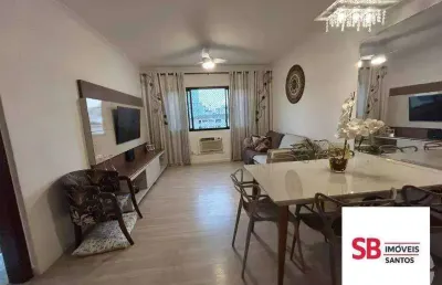 Apartamento com 2 dormitórios à venda, 92 m² por r$ 580.000 - aparecida - santos/sp