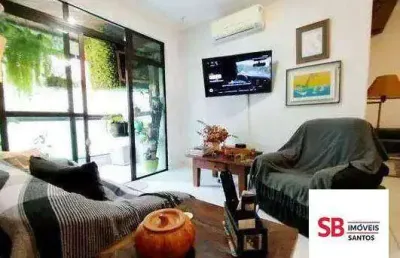 Apartamento com 2 dormitórios à venda, 137 m² por r$ 830.000 - aparecida - santos/sp