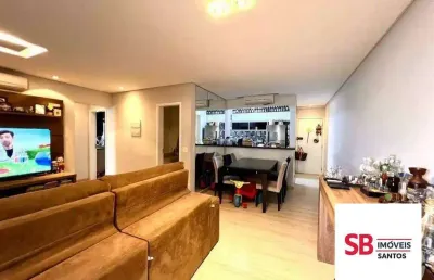 Apartamento com 2 dormitórios à venda, 92 m² por r$ 850.000,00 - ponta da praia - santos/sp