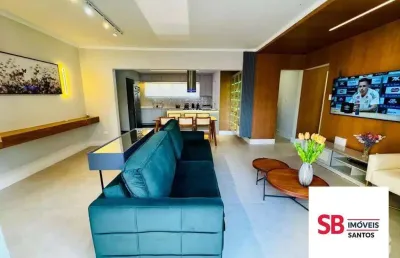 Apartamento com 3 dormitórios à venda, 140 m² por r$ 1.490.000,00 - ponta da praia - santos/sp