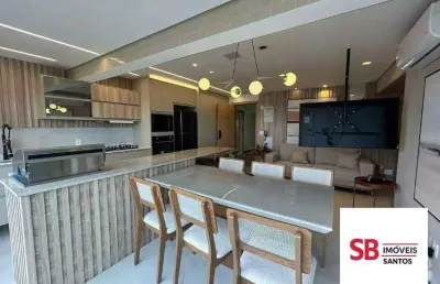 Apartamento com 2 dormitórios à venda, 65 m² por r$ 1.050.000,00 - ponta da praia - santos/sp