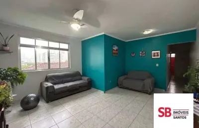 Apartamento com 2 dormitórios à venda, 95 m² por r$ 535.000,00 - marapé - santos/sp