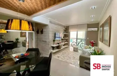 Apartamento com 2 dormitórios à venda, 80 m² por r$ 980.000,00 - gonzaga - santos/sp