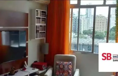 Apartamento com 2 dormitórios à venda, 90 m² por r$ 690.000,00 - gonzaga - santos/sp