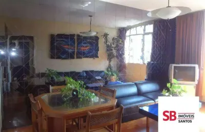 Apartamento com 2 dormitórios à venda, 115 m² por r$ 580.000,00 - gonzaga - santos/sp