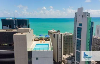 Apartamento com 1 dormitório à venda, 60 m² por r$ 550.000,00 - boa viagem - recife/pe