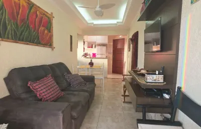 Impecável  ap 1 dormitório sacada vista mar prédio c piscina ocian