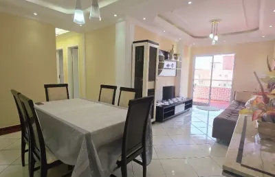 3 dormitórios sacada gourmet andar alto vista livre vista mar na guilhermina 2 vagas privativas