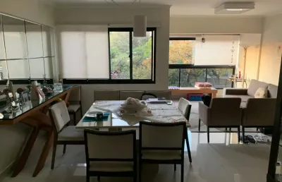 Apartamento de 118m², 4 dormitórios (2 suítes), mobiliado e equipado, 3 vagas