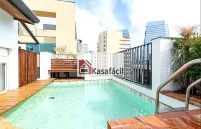 Cobertura duplex, mobiliada, na vila olímpia, são paulo/sp