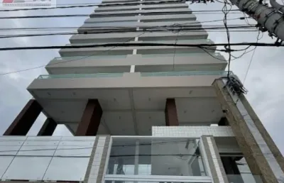 Apartamento para locação em praia grande-sp, vila mirim: 1 quarto, 1 sala, 1 banheiro, 1 vaga, 50m²!