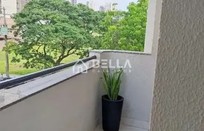 Apartamento 2 dormitórios (1 suíte) com varanda, 2 vagas e fechadura eletrônica – parque campolim,