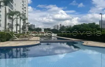 Vende-se apto 136m2,  andar intermediário com vista pra praça central. sendo  3 dormitórios sendo 3 suítes, lavabo
