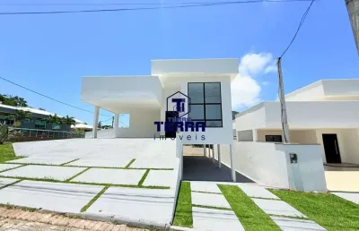 Casa linear 3 quartos com 2 suítes e quintal no pedra de inoã! primeira locação