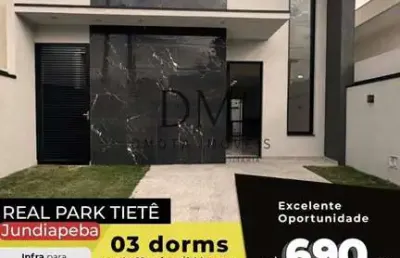 Casa em condomínio fechado com 3 quartos à venda no Real Park Tietê Jundiapeba, Mogi das Cruzes 