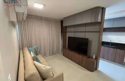 Apartamento mobiliado com 2 dormitórios para alugar, 69 m² por r$ 5.300/mês - setor bueno - goiânia/go