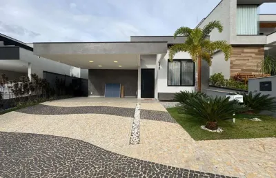 Casa térrea de luxo semi-mobiliada para locação no swiss park - campinas
