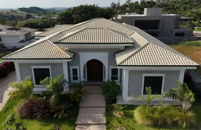 Magnífica casa em estilo neo colonial no condomínio pedra alta, campinas