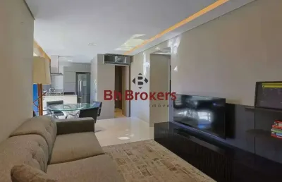 Apartamento mobiliado com 2 quartos para locação no vila da serra.